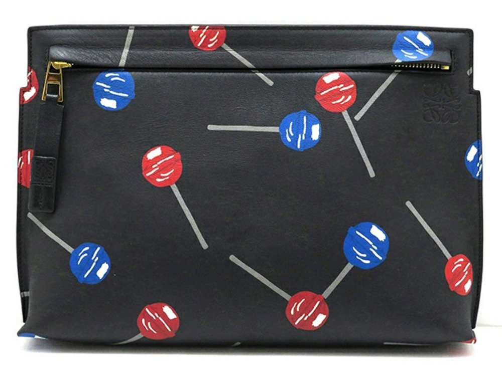 Loewe Clutch Bag Candy Black Calfskin